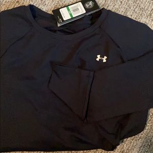 NWT Black Under Armour Open Back Long Sleeve